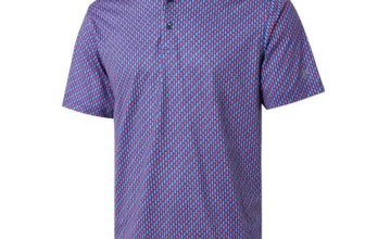 Golf Shirts for Men Dry Fit Short Sleeve Print Performance Moisture Wicking Polo