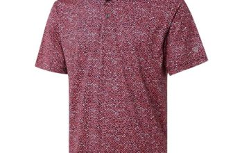 Men’s Golf Shirts Dry Fit Short Sleeve Print Performance Moisture Wicking Patter
