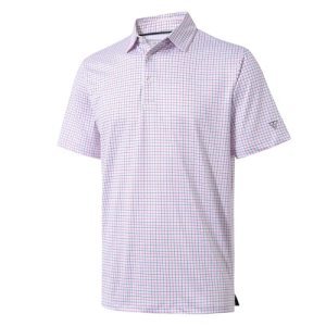 Men’s Golf Shirts Dry Fit Short Sleeve Print Performance Moisture Wicking Patter
