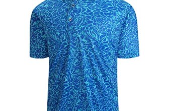 Damipow Premium Golf Shirts for Men Dry Fit Performance Polo Short Sleeve Collar