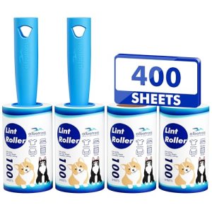 Extra Sticky Lint Roller, Mega Value Set 400 Sheets for Pet Hair Removal