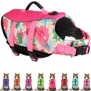 Mklhgty Dog Life Jacket, Reflective & Adjustable