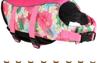 Mklhgty Dog Life Jacket, Reflective & Adjustable