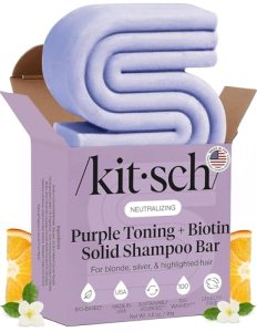 Kitsch Toning Purple Shampoo Bar For Blondes & Color Treated Hair