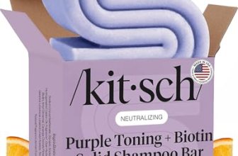 Kitsch Toning Purple Shampoo Bar For Blondes & Color Treated Hair