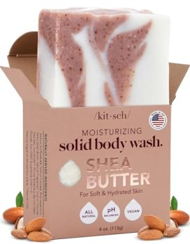 Kitsch Shea Butter Exfoliating Body Wash Bar Soap