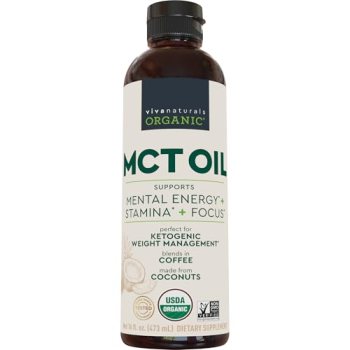 Viva Naturals Organic MCT Oil, 16 fl oz – MCT Oil for Coffee