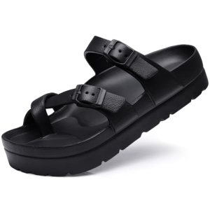 Goosecret Women’s Platform Sandals with Arch Support Comfortable Foam Slides Sum