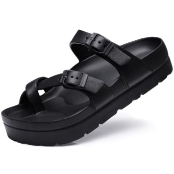 Goosecret Women’s Platform Sandals with Arch Support Comfortable Foam Slides Sum