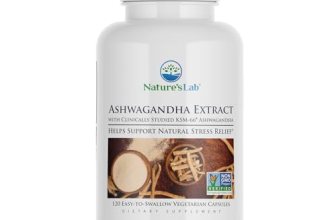 Nature’s Lab Extra Strength Ashwagandha KSM 66 Extract – 5% Withanolides