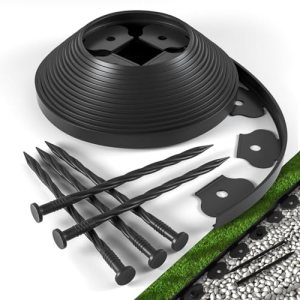 Landscape Edging Border Kit Includes 40 ft of Lawn Edging and 40 Spikes. This Ga