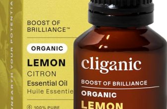 Cliganic Organic Pure Lemon Essential Oil 0.51 Fl Oz