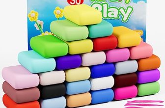 Ixiaoyoo Air Dry Clay, 30 Colors Modeling Clay for Kids