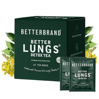 Betterbrand Mullein Tea Bags for Lung Detox – Respiratory Support with Thyme