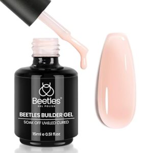 Beetles Builder Gel for Nails, 8 in 1 Jelly Nude Gel Builder for Building Apex &