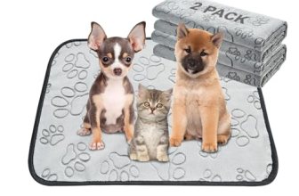 Qeils Reusable Puppy Pads, 2 Pack Washable Pee Pads for Dogs