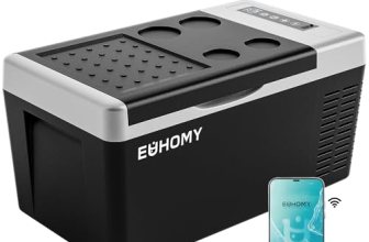 EUHOMY 12 Volt Refrigerator, 19QT(18L) Compressor Electric Cooler APP Control