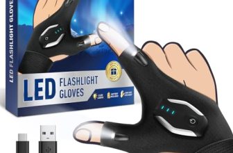 BIIB Fathers Day Mens Gifts for Husband Dad Rechargeable Flashlight Gloves