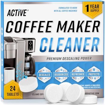 Coffee Machine Cleaner Descaler Tablets – 24 Count