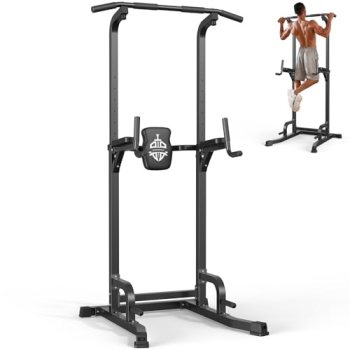 SPORTSROYALS Power Tower, Multi-Function Pull up Bar Dip Station with Upgraded A