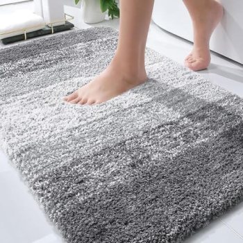 OLANLY Bathroom Rugs Mat 30×20, Extra Soft Absorbent Microfiber Bath Rugs, Rubbe