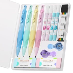 Four Candies 2.0MM Handwriting Pencils for Kids with Comfort Ergonomic Grip