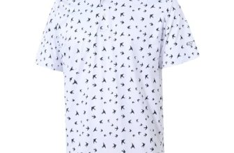 Golf Shirts for Men Dry Fit Short Sleeve Print Performance Moisture Wicking Polo