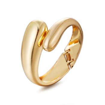 GREICHFAN Golden Chunky Waterdrop Bangle Bracelets Minimalist Bracelets Bangle f