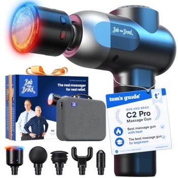 BOB AND BRAD C2 Pro Massage Gun with Heat and Cold Therapy