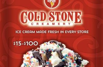Cold Stone Creamery VAR Physical Gift Card – $50: 20% Off