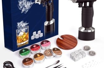 Electric Cocktail Smoker Kit – Rechargeable Whiskey Smoker Kit with Smoking Gun