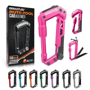 Multitool Carabiner with Pocket Knives