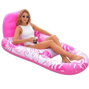 SLOOSH Pool Lounge Float Adult, Inflatable Pool Floats Lounger Raft Floaties Wat