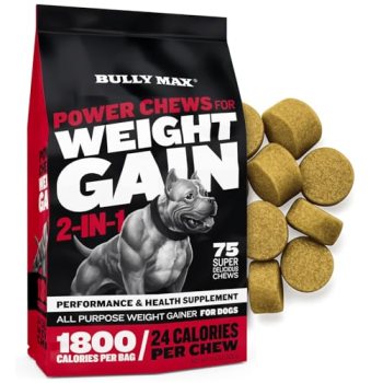 Bully Max Dog Weight Gainer Soft Chews for Puppies and Adults
