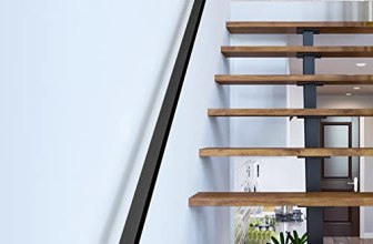4.5FT Black Iron Hand Railing, Sturdy Safety Staircase Handrails Wall Mount