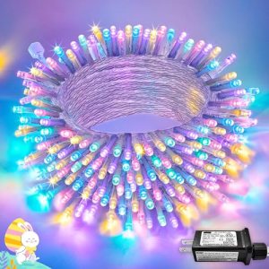 JMEXSUSS 33ft 100 LED Easter Lights for Indoor Outdoor Use