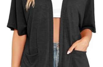Veryoung Women’s Short Sleeve Open Front Cardigan Lightweight Summer Thin Cardig
