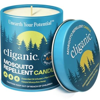 Cliganic Mosquito Repellent Candle (9oz) | Citronella