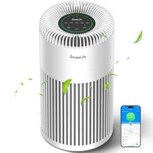 GoveeLife Smart Air Purifier for Home Large Room Up to 1524 sq.ft.with Washable