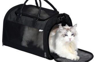 PET MARVEL Cat Carrier Soft Sided for Small Medium Cats Puppy up to 15 Lbs