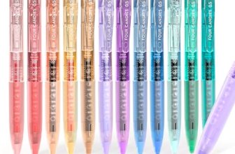 Four Candies 12Pack 0.5mm Quick Dry Retractable Gel Pen Set