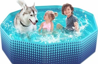 Jasonwell Foldable Dog Kiddie Pool