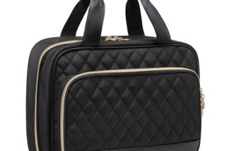 MDODO Travel Toiletry Bag for Women Hanging Water-Resistant Cosmetic Makeup Bag
