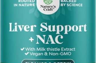 Liver Support NAC Supplement with Milk Thistle for Liver Cleanse Detox & Repair