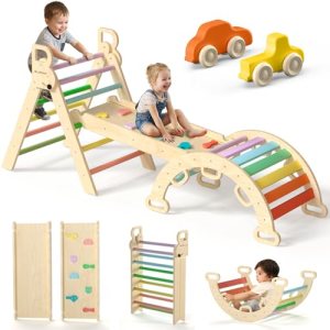 BlueWood Pikler Triangle Set with Safe Handle
