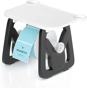 MUNBYN Thermal Label Holder for Rolls and Fanfold Labels