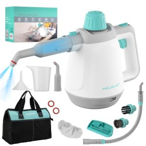 HAUSHOF Handheld Steam Cleaner, Steam Cleaner for Home with Tool Bag & Safety Lo
