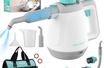 HAUSHOF Handheld Steam Cleaner, Steam Cleaner for Home with Tool Bag & Safety Lo