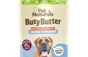 Pet Naturals BusyButter Extra Strength Calming Peanut Butter with Melatonin for