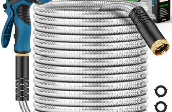Advinski Garden Hose 100FT, Water Hose with 10 Function Nozzle
